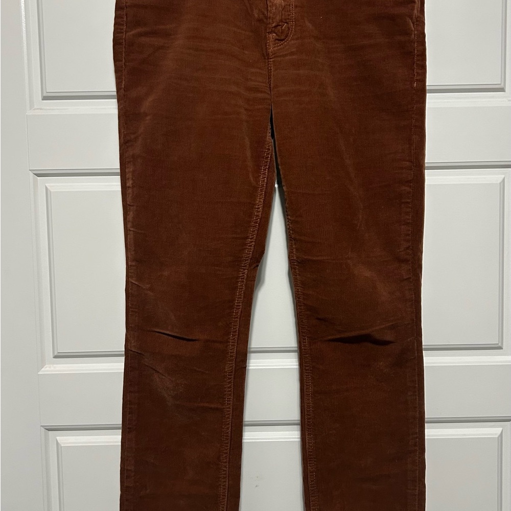 MOTHER Tan Corduroy Trousers